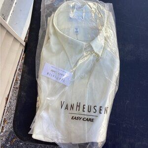Preppy Streetwear Coquette Utility Van Heusen Mens Dress Shirt 17xl 34/35